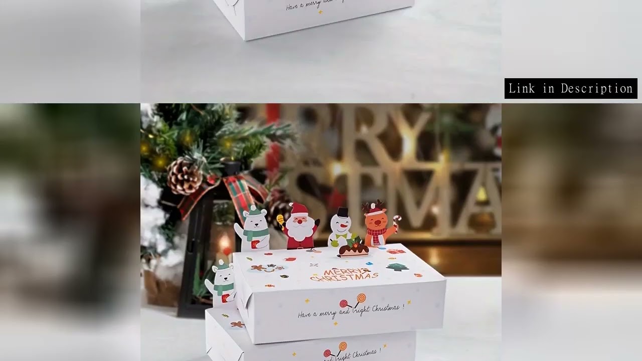 10/50pcs Festive Christmas Animal Gift Boxes - Cute Foldable Paper Candy Containers with Santa, Rein