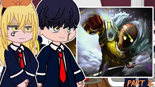 Mashle React to Saitama vs Garou || One Punch-Man || Part 4 || Gacha React