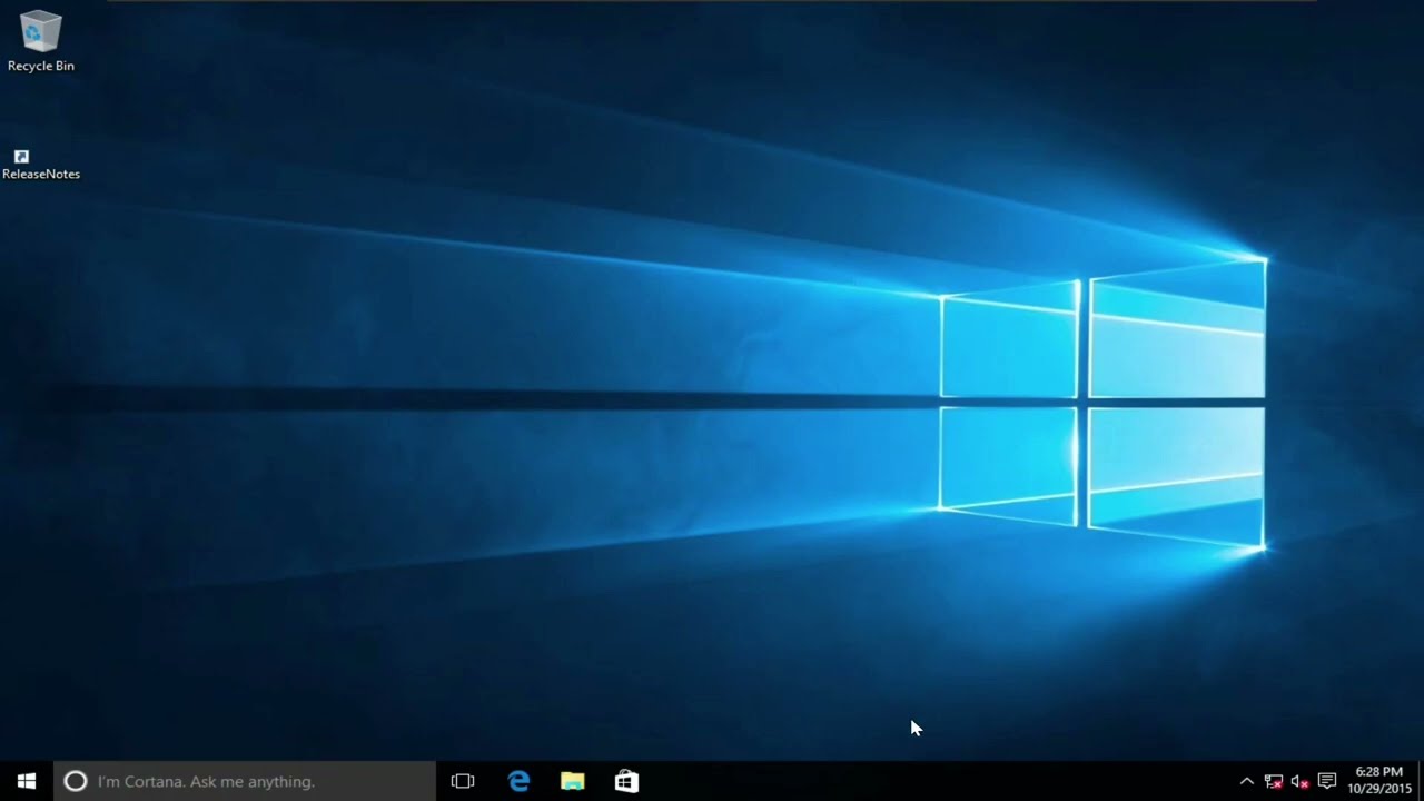 Installing Windows 10 build 10587 Post RTM