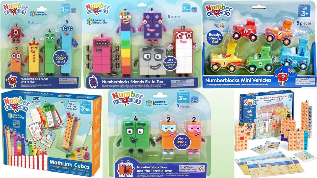 Unboxing Numberblock Friends 1-10,Mini Vehicles,Numberblock 11-20 ...