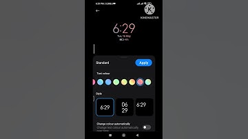 Redmi note 10 Pro max (Always-on display & Lock screen)