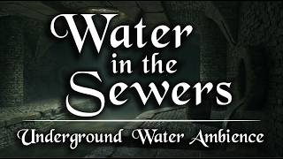 Water in the Sewers [ Dark Underground Dungeon Ambience ] Oblivion Remastered