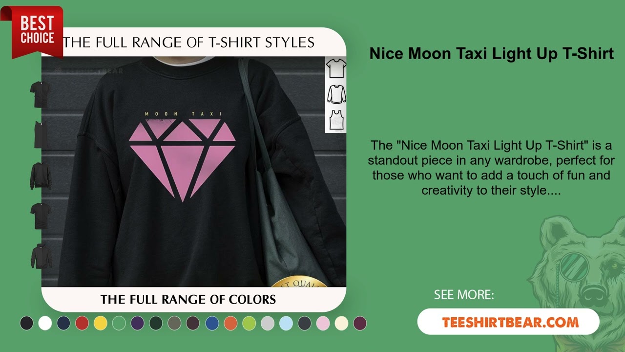 Nice Moon Taxi Light Up T-Shirt