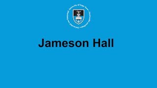 Jameson Hall - Uct Video Venue Finder