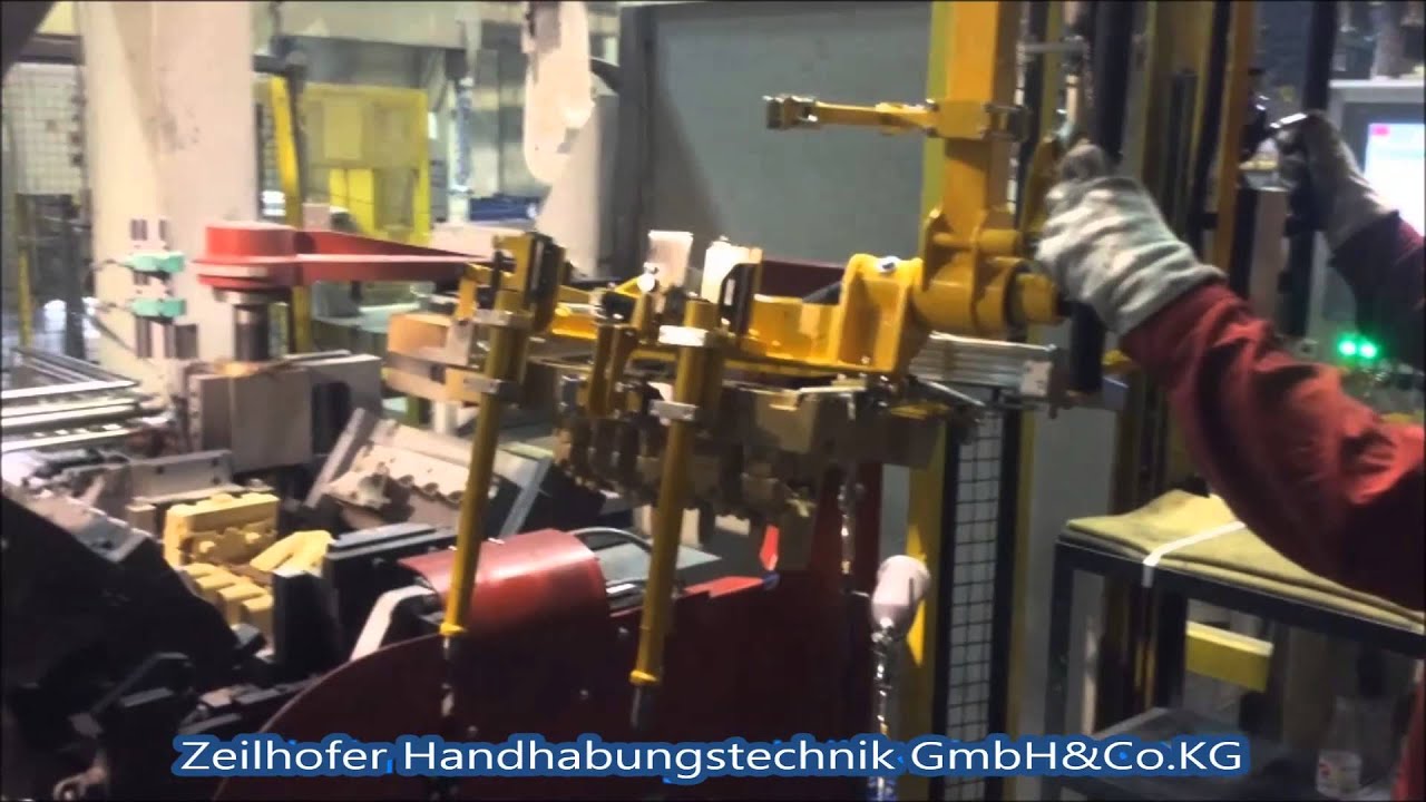 Zeilhofer Handhabungstechnik: Sandkerne in Gießereien / sandcores in foundry