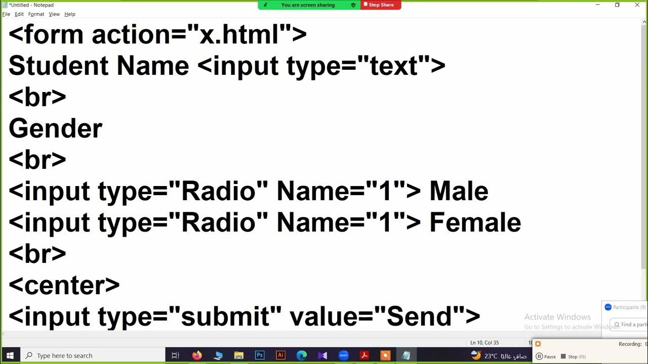 HTML - Form - Add Fields - YouTube