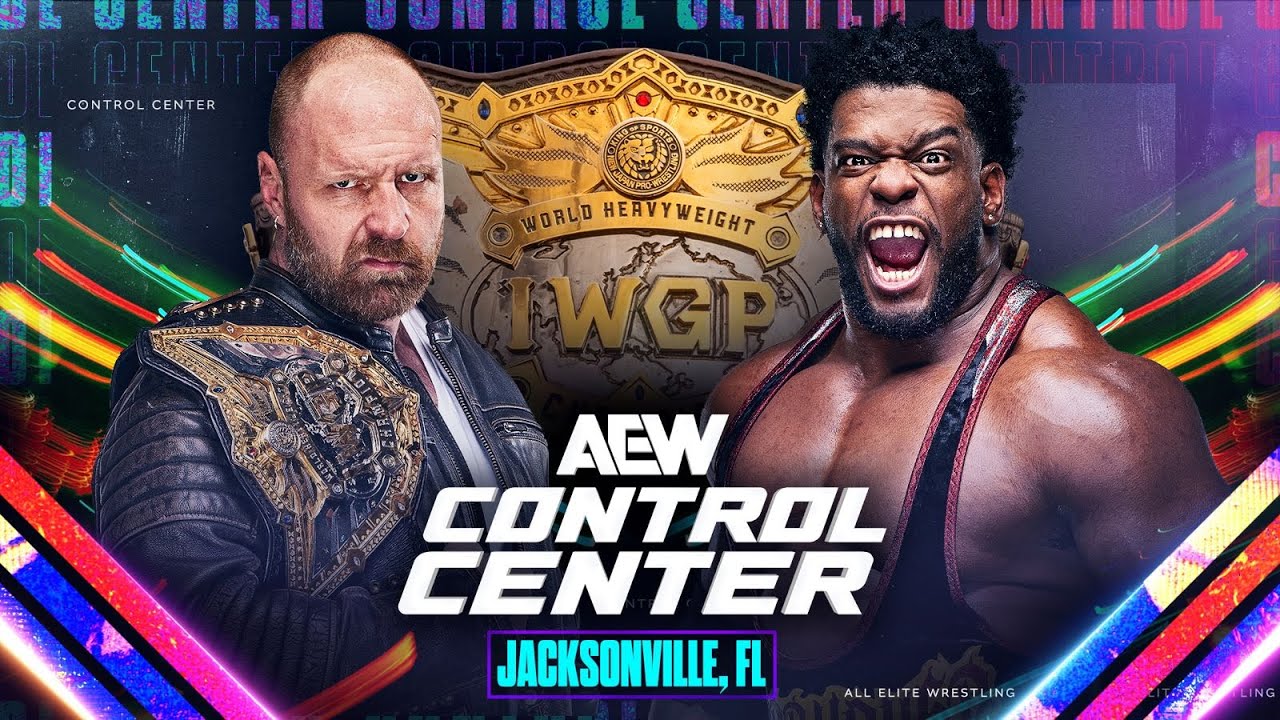 Jon Moxley v Powerhouse Hobbs for the IWGP World Title  AEW Control Center Jacksonville 42424