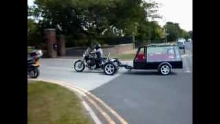 Trike Motorbike Funeral Hearse & car hire from Blacks Carriage Masters