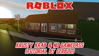 How to make a KrustyKrab Nogamepass [Tutorial] | Roblox - Bloxburg