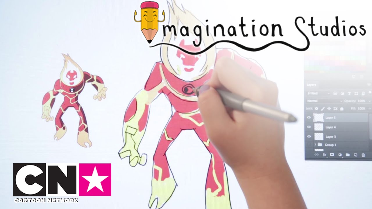 Comment Dessiner Inferno Ben10 Imagination Studios Cartoon Network