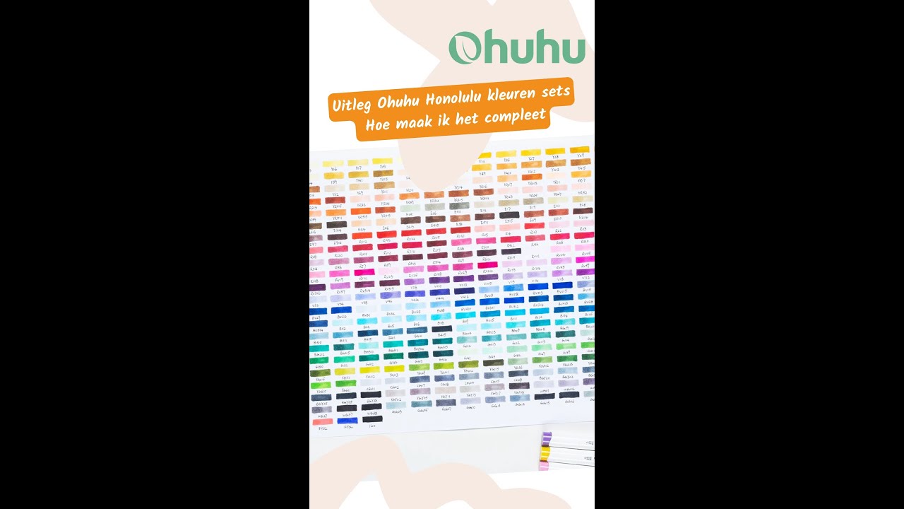 Ohutu Color Uitleg Ohuhu kleuren sets - Hoe maak ik het compleet - YouTube
