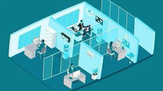 Car sharing startup isometric explainer