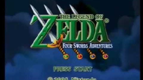 The Legend of Zelda Four Swords Adventures Intro and Demo