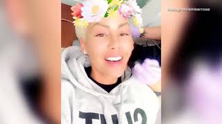 Amber Rose shows off skin care treatment day before birthday