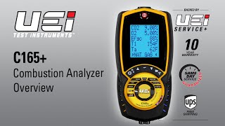 UEi C165+ Residential/Commercial Combustion Analyzer Overview C155kit