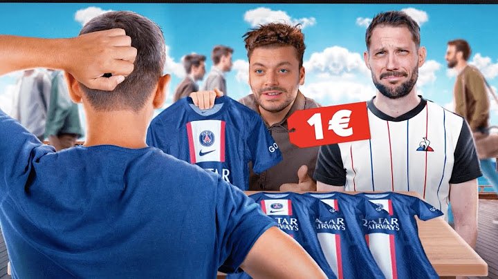 Je revends tous les maillots du PSG de Morgan VS dans une brocante