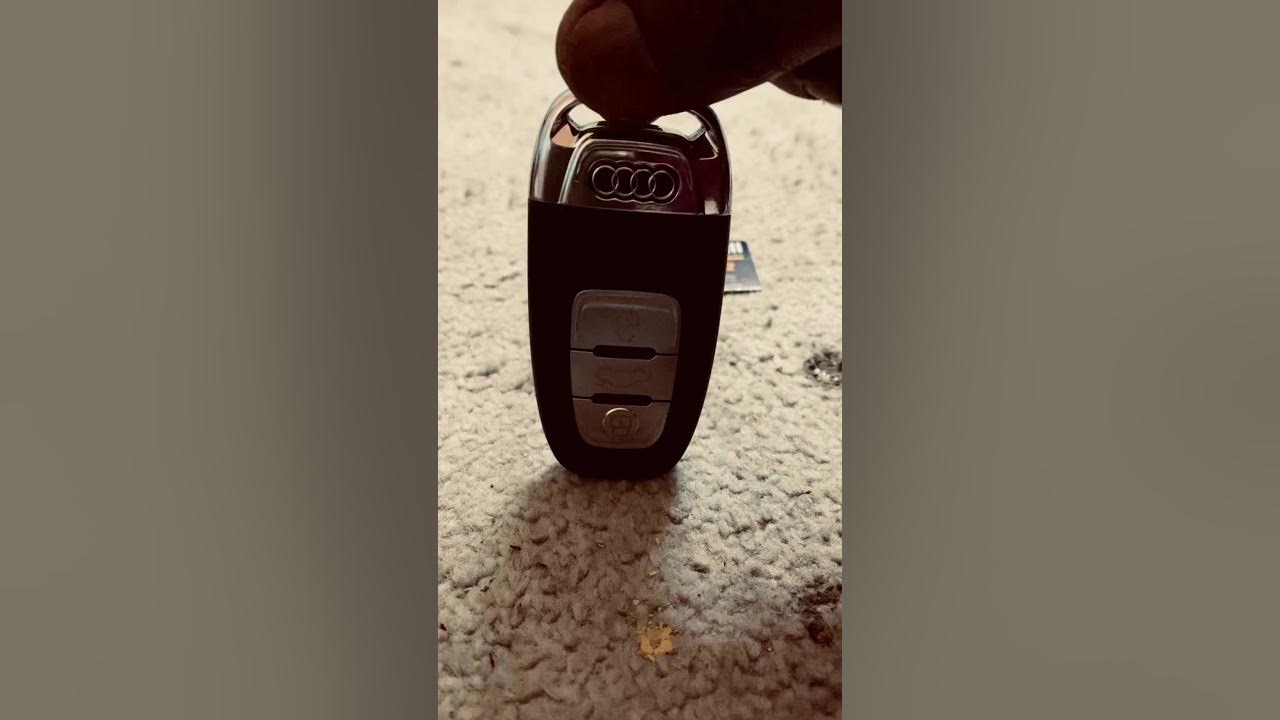 How to replace battery remote fob battery Audi A6 2018 YouTube