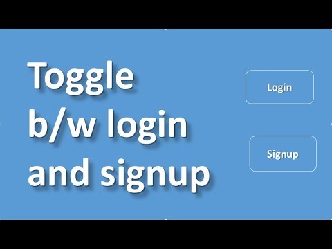 JQuery - Toggle between login and signup forms