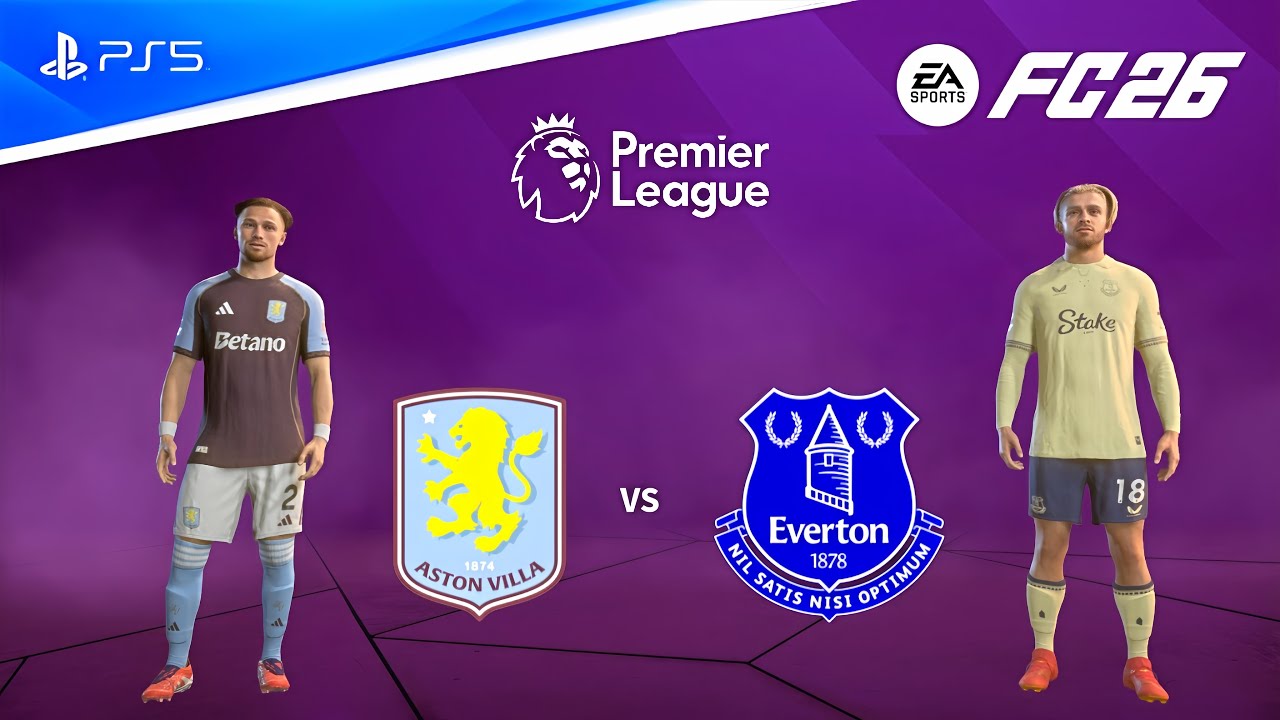 ФК 26 - Астон Вилла против Эвертона | Премьер-лига сезона 25/26: полный матч | PS5 [FHD60]