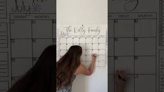 Updating the family calendar! #momlife #organized #organization #familycalendar #etsyfinds #busymom