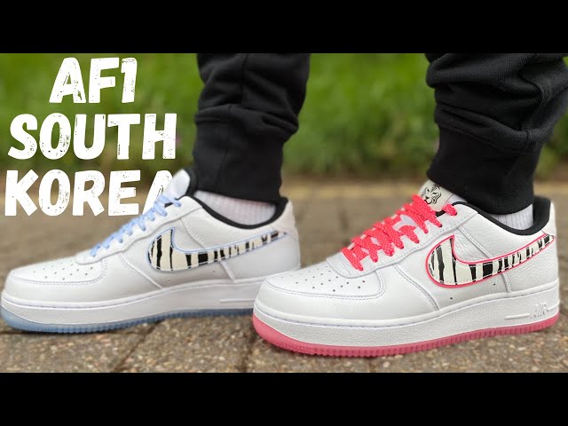 NIKE AIR FORCE 1 'SOUTH KOREA' REVIEW & ON FOOT - YouTube