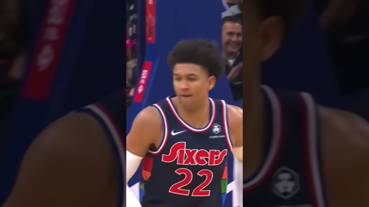 Joel Embiid Behind The Back Pass to Matisse Thybulle for Reverse Dunk!