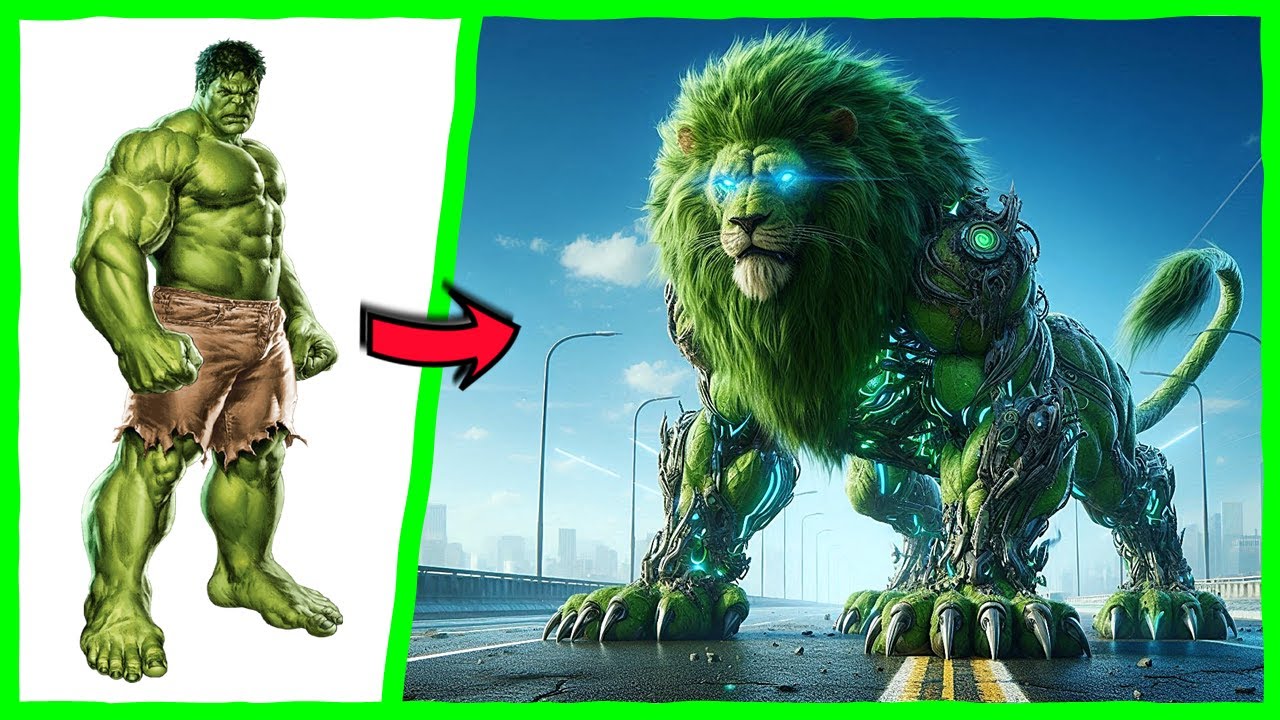 AVENGERS but BIG MUSCULAR LION - VENGERS 🔥 All Characters (marvel & DC) 2025 🌟