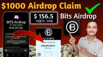 Bits airdrop $10000 eligibility criteria | Bits airdrop withdrawal kaise kare | Bits airdrop