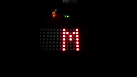 led dot matrix demo using arduino pro mini