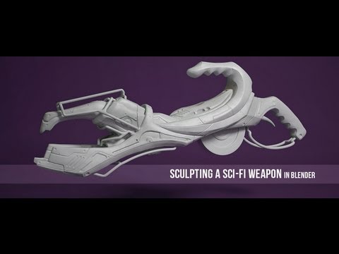 cg cookies Sculpting a Sci-Fi Weapon - part 1
