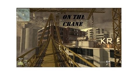 How to get up on the crane on MW2 Highrise
