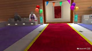 Playing Gorilla tag anyone can join code is tfm1 sub goal is 350