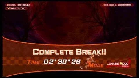 [ Touhou] Azure Reflections Remilia Complete Break [Reimu Lunatic]