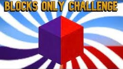 The Bridge, but I can only use blocks(Block only challenge)