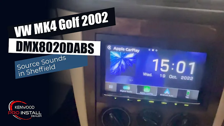 VW Golf MK4 2002 Install KENWOOD DMX8020DABS Wireless Apple CarPlay, Android Auto by Source Sounds