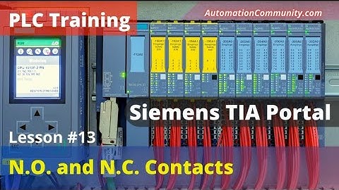 NO and NC CONTACTS | Ladder Logic -  Siemens PLC Program  #Plctraining