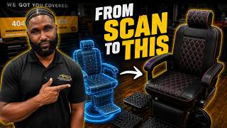 We Turned a 3D Scan Into Real Barber Chair Covers! (Part 2)