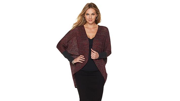 Rhonda Shear Hacci Knit Bolero