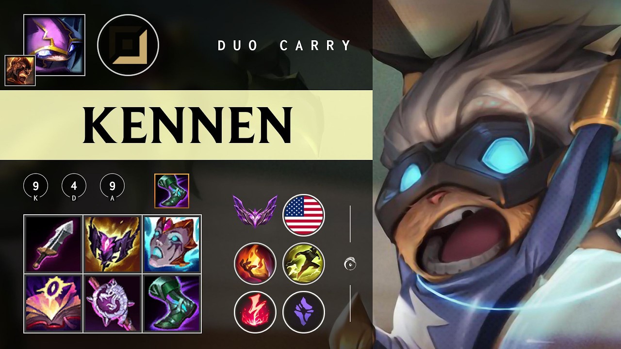 Kennen Carry vs Vayne - NA Master Patch 26.04