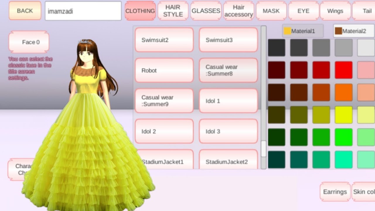 Mio Aida New Princess Beautiful Ball Gown💛 Easy Tutorial |Sakura School Simulator