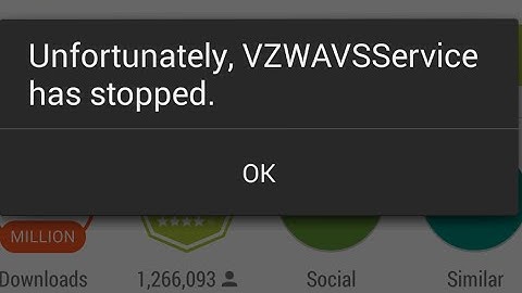 How to Fix Unfortunately VZWAVSSERVICE has stopped. Samsung Galaxy S5 S4 Note 3 g3