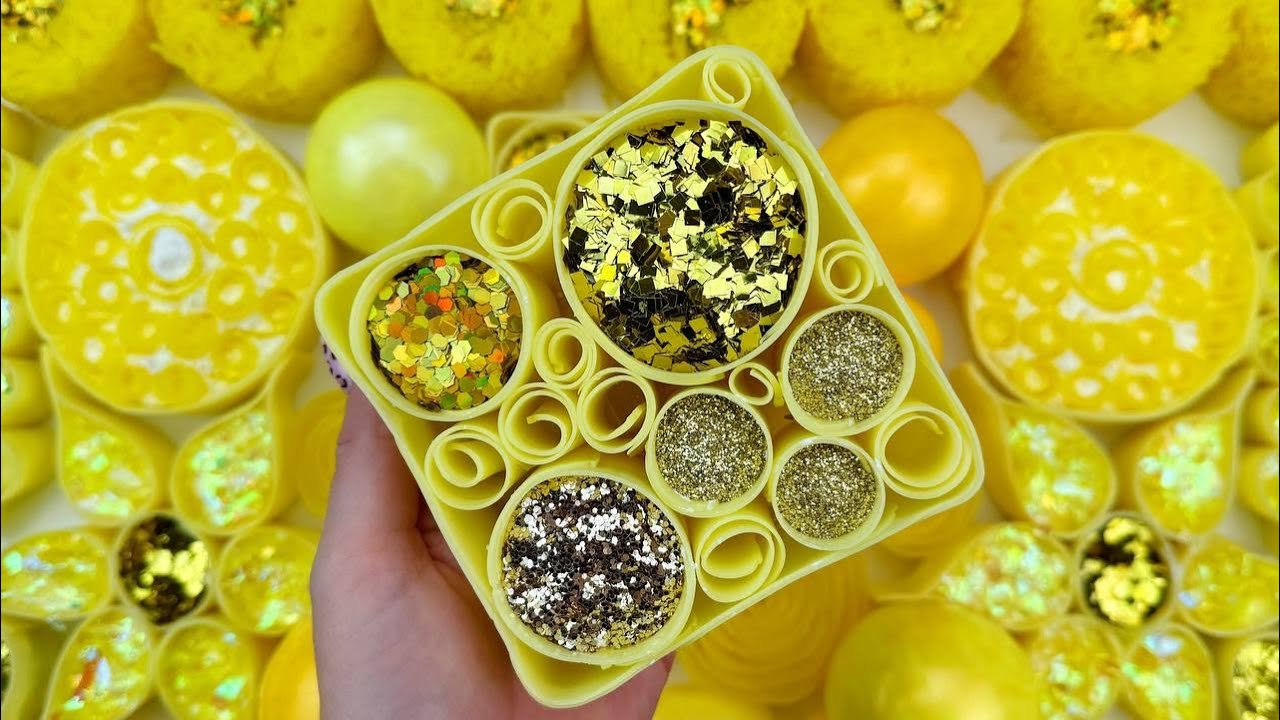 [ASMR]Compilation set★ASMR SOAP★Crushing soap★Cutting soap cubes★FOAM&GLITTER&STARCH★