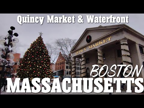Quick Stroll Through Quincy Market in Boston MA December 6 2022