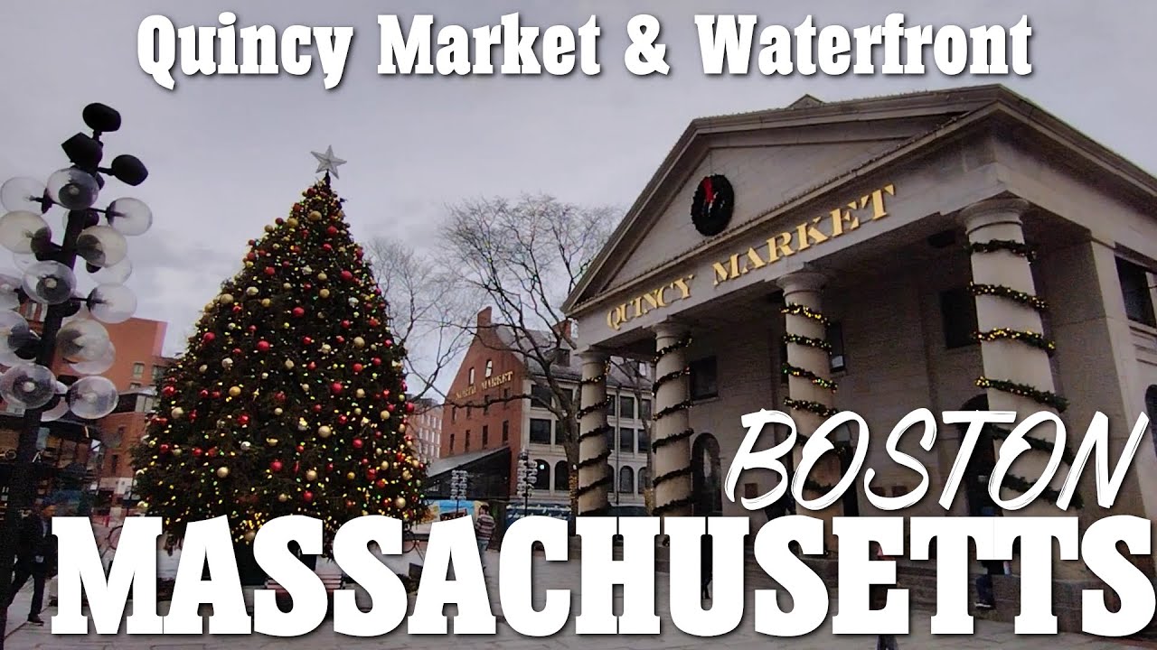Quick Stroll Through Quincy Market in Boston, MA | December 6, 2022 🎄🏪