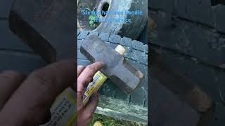Celebrity Lowe’s sledge hammer handle mounting. 36” oval eye sledge hdl. #howto #sledgehammer #farmlife Wealth