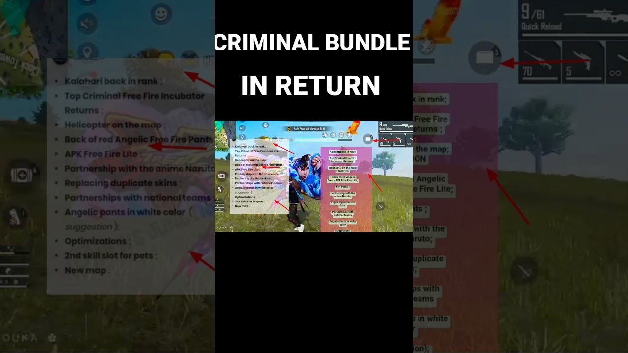 CRIMINAL BUNDLE INCUBATOR RETURN IN FREE FIRE | NEXT INCUBATOR CRIMINAL BUNDLE😫😫
