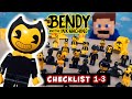 Bendy Construction Set Complete Mini Figures Phat Mojo LEGO Checklist - Series 1-3