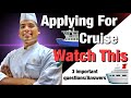 How to apply for cruise ship  chef job in cruise  desi vloger