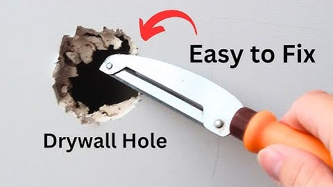 Method Surprise Repair Drywall Hole of old Mason. You can do it at home.