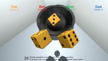 Simple Dice Game made from scratch in Unity